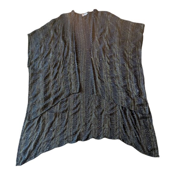 Free People | Sheer Sequin Duster Kimono | Black & Gold | OS - Picture 7 of 11